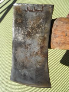 NICE RARE, VINTAGE NORLUND  2 lb Single Bit Camp Axe,  HATCHET AX HEAD. 