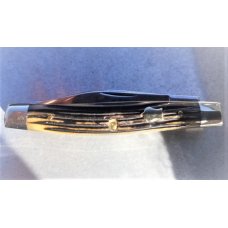 Queen Dan Burke USA #26 Beautiful Winterbottom Bone Stockman Pocket Knife 12C27 BLADES