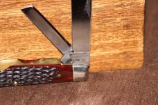 Vintage 1972 Case XX 6488 Congress Red Bone Knife (#150)