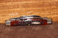 Vintage 1972 Case XX 6488 Congress Red Bone Knife (#150)