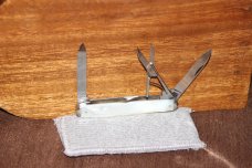 Vintage 1965-1969 Case XX 8364S Pen 3 blade Mother of Pearl handle knife (#163)