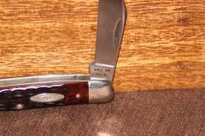 Vintage 1965-1969 Case XX 6308 Whittler Red bone knife (#172)