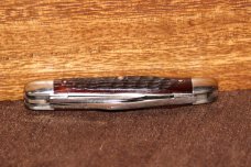 Vintage 1965-1969 Case XX 6308 Whittler Red bone knife (#172)
