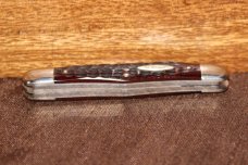 Vintage 1965-1969 Case XX 6308 Whittler Red bone knife (#172)