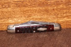Vintage 1965-1969 Case XX 6308 Whittler Red bone knife (#172)