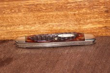 Vintage 1965-1969 Case XX 6380 Whittler Red bone knife (#175)