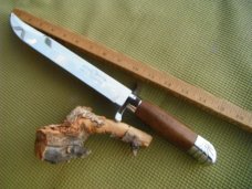 Buffalo  Bill Cody Comemrative Knife. Made by Carvel Hall, USA.  Nice Stainless Knife 15 3/4” Long
