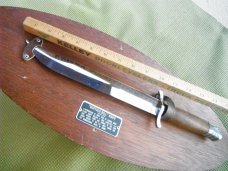 Buffalo  Bill Cody Comemrative Knife. Made by Carvel Hall, USA.  Nice Stainless Knife 15 3/4” Long