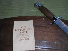 Buffalo  Bill Cody Comemrative Knife. Made by Carvel Hall, USA.  Nice Stainless Knife 15 3/4” Long