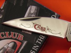 Case xx 2015 Wharncliffe Seahorse Whittler (6355wh ss) w Red Bone Handles & Green CCC Shield -NOS
