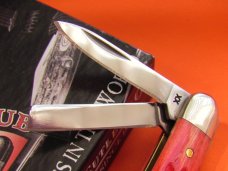 Case xx 2015 Wharncliffe Seahorse Whittler (6355wh ss) w Red Bone Handles & Green CCC Shield -NOS