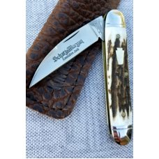 Schatt amp Morgan 99 Executive Jack Elk Stag KNIFE1503 58WGEC slipNew ATS34