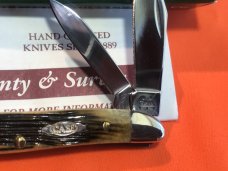 Case xx 2005 Peanut Knife (MDL# 6220 SS) with Olive Green Bone Handles -NOS in Orig Box