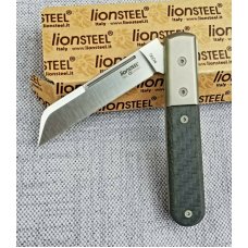LION STEEL DOM SHEEPSFOOT JACK KNIFE,CARBON FIBER, NIB,W/ GEC CASE,2019,3.75