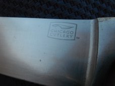 Vintage Set of Chicago Cutlery Kitchen Knives & Sharpening Steel.  4 pieces 