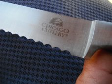 Vintage Set of Chicago Cutlery Kitchen Knives & Sharpening Steel.  4 pieces 