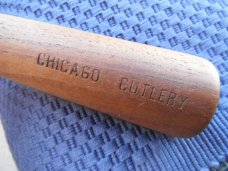 Vintage Set of Chicago Cutlery Kitchen Knives & Sharpening Steel.  4 pieces 