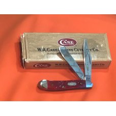 Case xx 1997 Magicans TrapperNut Trapper Nut Peanut Knife w Red & Green Bone Handles -1 of 1000