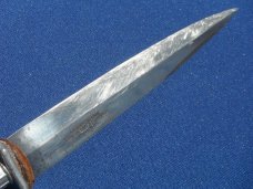 VINTAGE BALL & TALON HANDLED KORIUM DAGGER.  MADE IN SOLINGEN, GERMANY  W/ LEATHER SHEATH