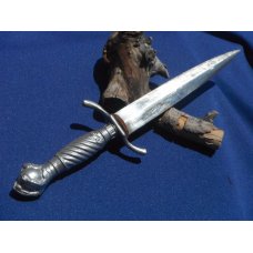 VINTAGE BALL amp TALON HANDLED KORIUM DAGGER MADE IN SOLINGEN GERMANY W LEATHER SHEATH