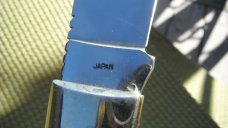 Large WOSTENHOLM LOCK-BACK FOLDING POCKET KNIFE 3.5" blade MADE IN JAPAN!  NOS / NEW OLD STOCK
