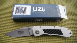 UNITED UZI FRED CARTER Linerlock Knife Defender Gray TWN ZF0021 Made in USA!!!!!
