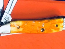 Case xx 2005 Peanut Knife (MDL# 6220 SS) w/ Orange Peel Bone Handles -NOS in Orig Box