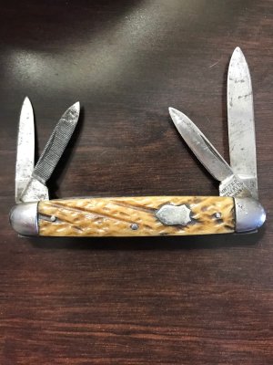 Vintage United Cutlery Co Equal End 4 blade Senator