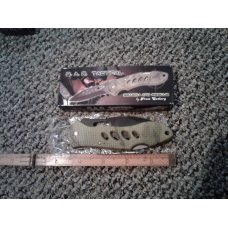 NEW FROST CUTLERY SAR TACTICAL 4 12quot LONG HANDLE WITH 3 38quot STAINLESS STEEL BLADE POCKET KNIFE