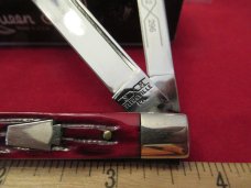Schatt & Morgan Pretty Red Bone Doctors Knife Pattern # 042296 