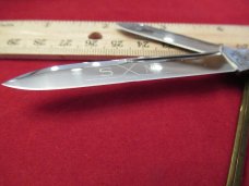 Schatt & Morgan Pretty Red Bone Doctors Knife Pattern # 042296 