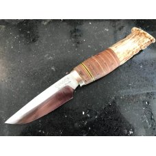 EDC all use strong thick blade tapered with razor edge birch barkstag handle