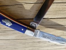 KABAR 1976 BICENTENNIAL RED WHITE AND BLUE 2 BLADE