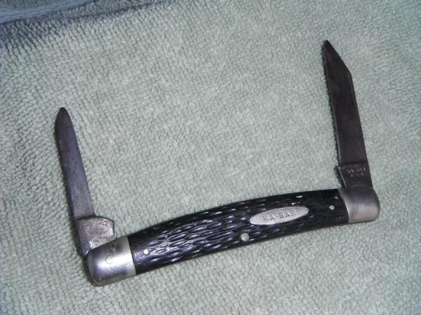Vintage Ka-Bar USA large 2 blade pocket knife Vintage Ka-Bar USA large 2 blade pocket knife