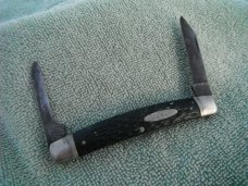 Vintage Ka-Bar USA large 2 blade pocket knife