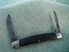 Vintage Ka-Bar USA large 2 blade pocket knife