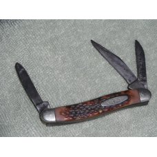 Vintage Ka-Bar USA 3 blade stockman pocket knife, MADE IN USA!!!