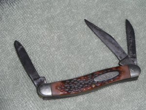 Vintage Ka-Bar USA 3 blade stockman pocket knife, MADE IN USA!!!