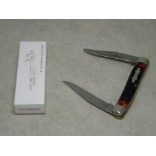 Schrade + USA TM-3 Red Bone "The Fisherman" Muskrat Knife in Box