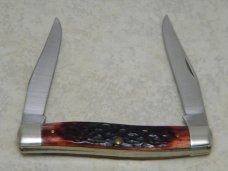 Schrade + USA TM-3 Red Bone "The Fisherman" Muskrat Knife in Box