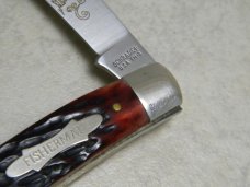 Schrade + USA TM-3 Red Bone "The Fisherman" Muskrat Knife in Box