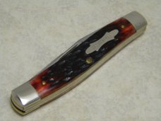 Schrade + USA TM-3 Red Bone "The Fisherman" Muskrat Knife in Box