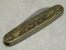 Winchester Trademark USA 1987-1 Brass 2 Blade Pen Knife in Box