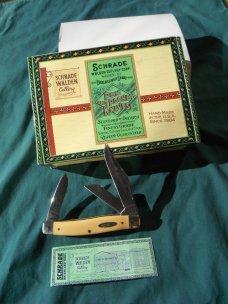 Schrade Walden Cigar Box Classic 3 blade stockman  Pocketknife made in the USA!!!