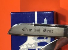 Vintage Bulldog Brand HAND MADE, 2 Blade "Our Best" Tobacco Barlow w/ Fantastic Deer Stag Handles