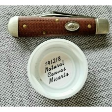Great Eastern Cripple Creek GEC 141218 Knife. Natural Canvas Micarta Boy's Knife