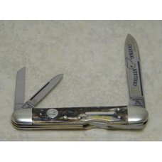 Fight'n Rooster Germany Stag Lockback Whittler Knife - CKKC Central Kentucky Knife Club 1987