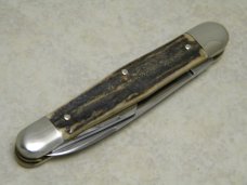 Fight'n Rooster Germany Stag Whittler Knife - Tennessee Kentucky Knife Club c.1981