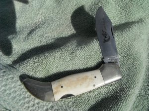 Parker Cut. Co. Surgical Steel, Japan, Bone "The Little Bandit" Folding Knife