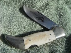 Parker Cut. Co. Surgical Steel, Japan, Bone "The Little Bandit" Folding Knife